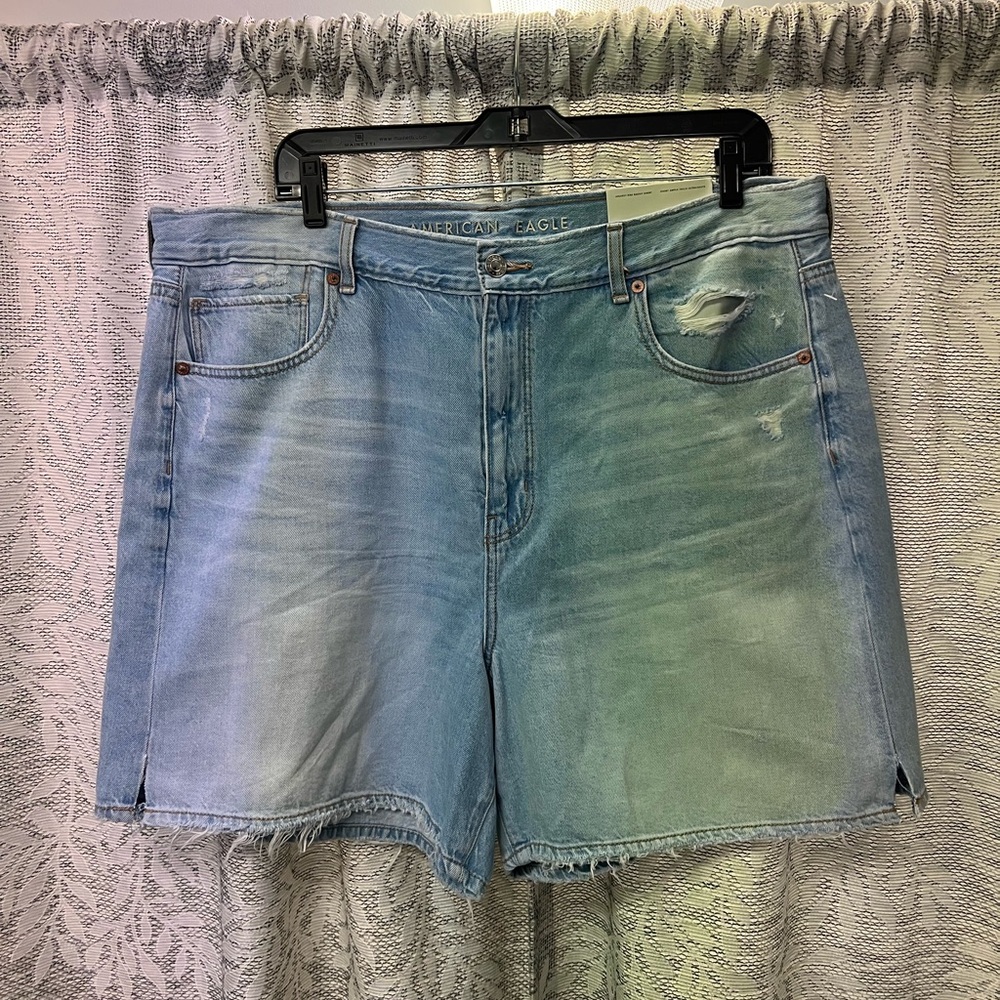 American Eagle Outfitters Women's Light Blue Jean Shorts